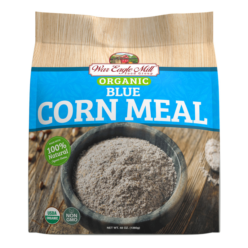 War Eagle Mill Organic Blue Cornmeal, 48 oz bags (pack of 2) gallery