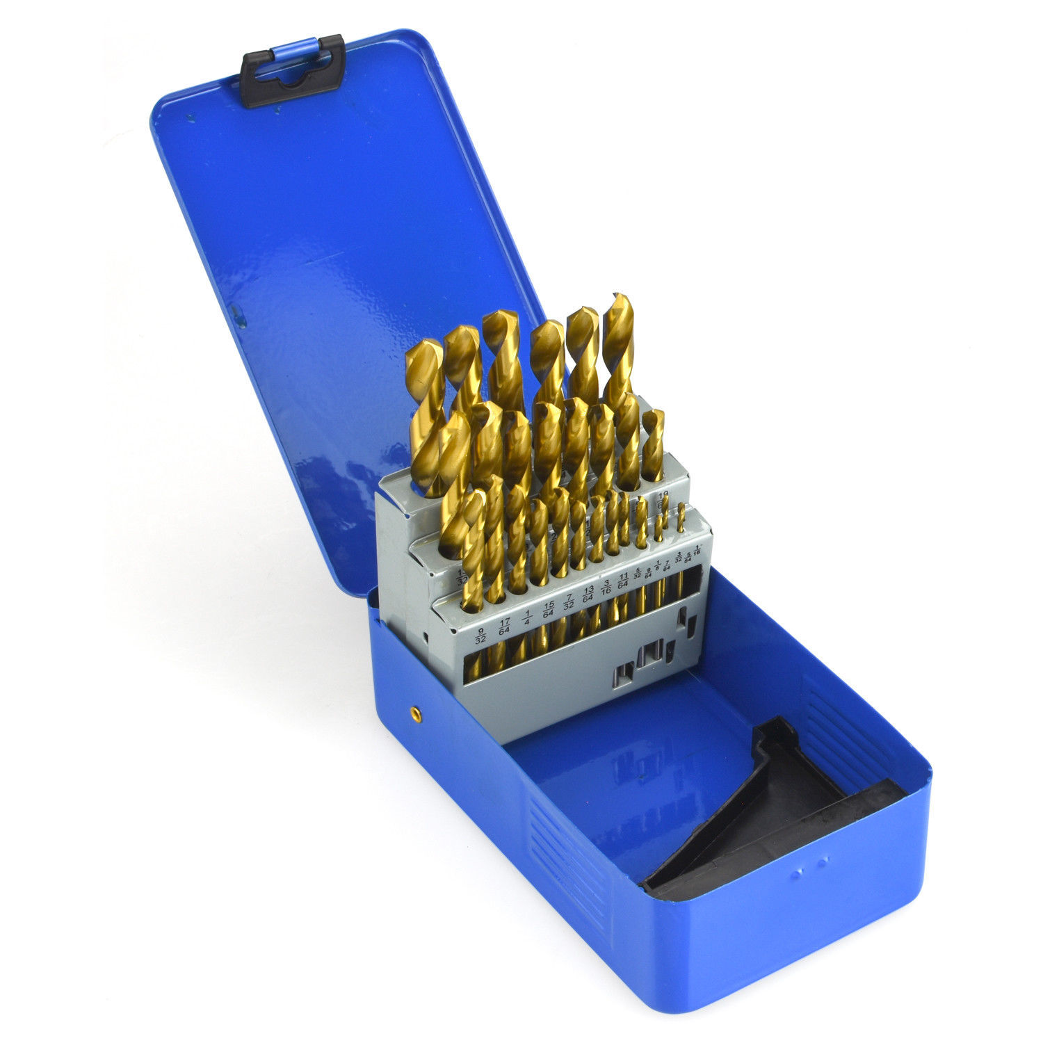 29 PC TITANIUM COATED METAL STEEL DRILL BIT SET INDEX FOR METAL STEEL gallery