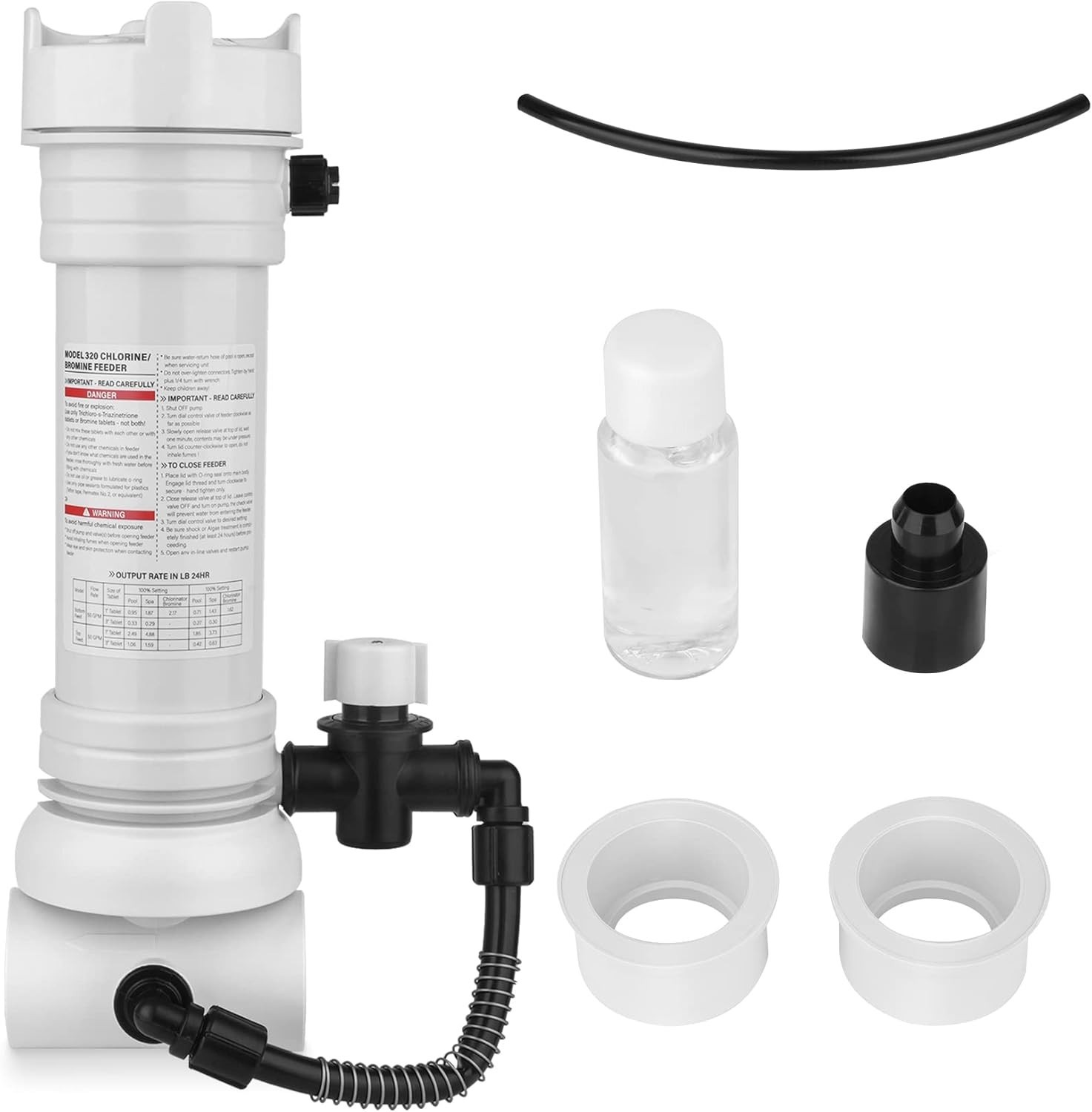 Upgraded 320 Pool Chlorinator Automatic Chlorine/Bromine Inline Feeder Compat... gallery