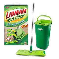 Rinse N Wring Flat Mop System with Microfiber Pad