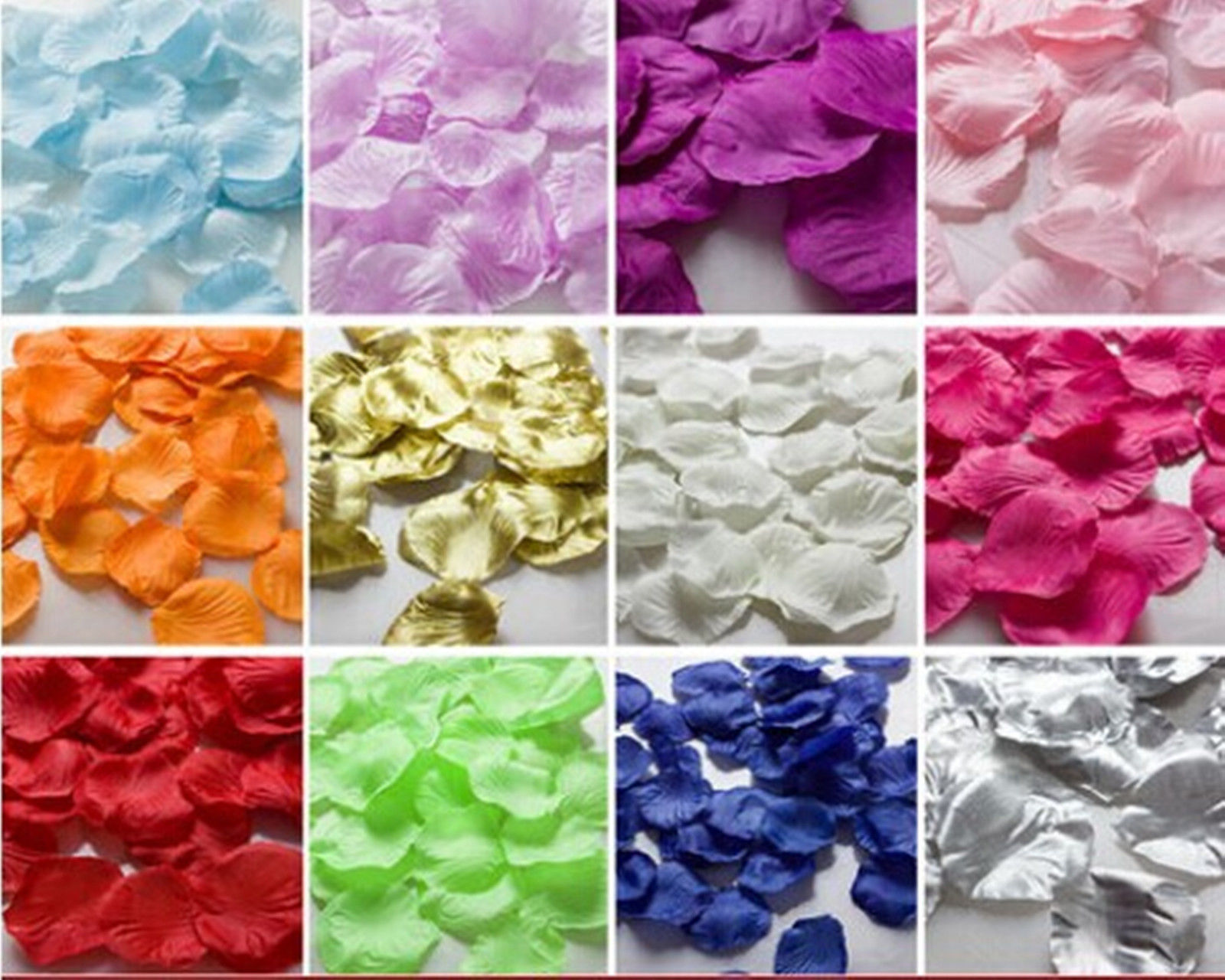 1000~5000pcs Various Colors Silk Flower Rose Petals Wedding Party Decorations gallery
