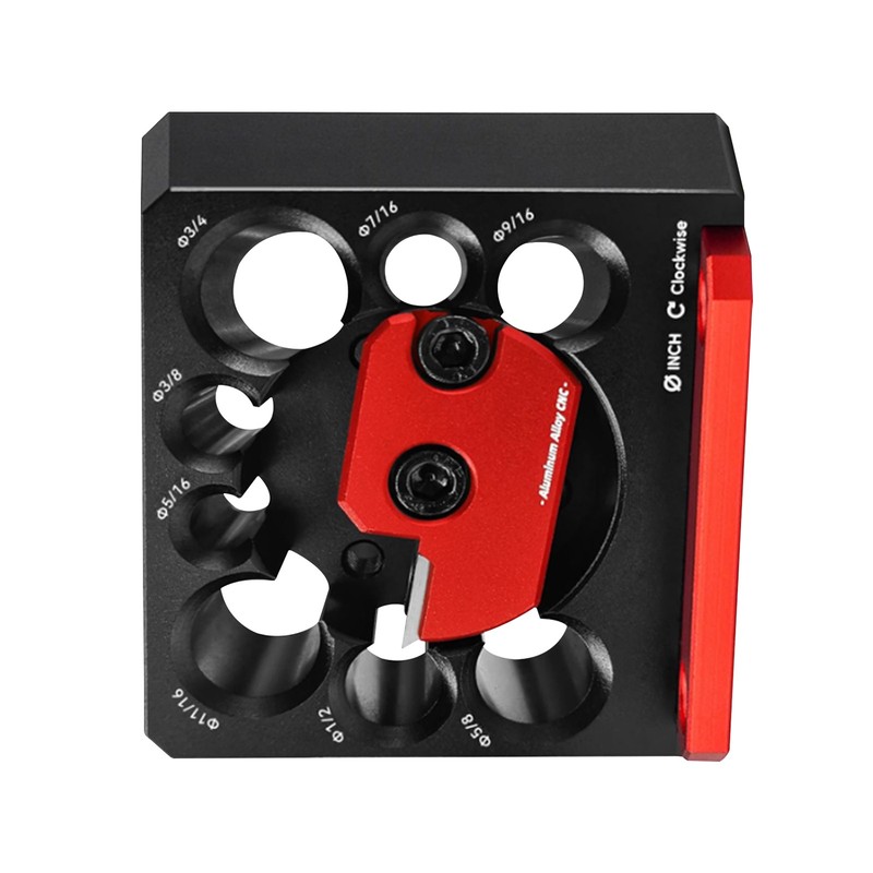 8-Hole Adjustable Dowel Maker Jig Drill Milling Tool CNC Aluminum Red/Black gallery