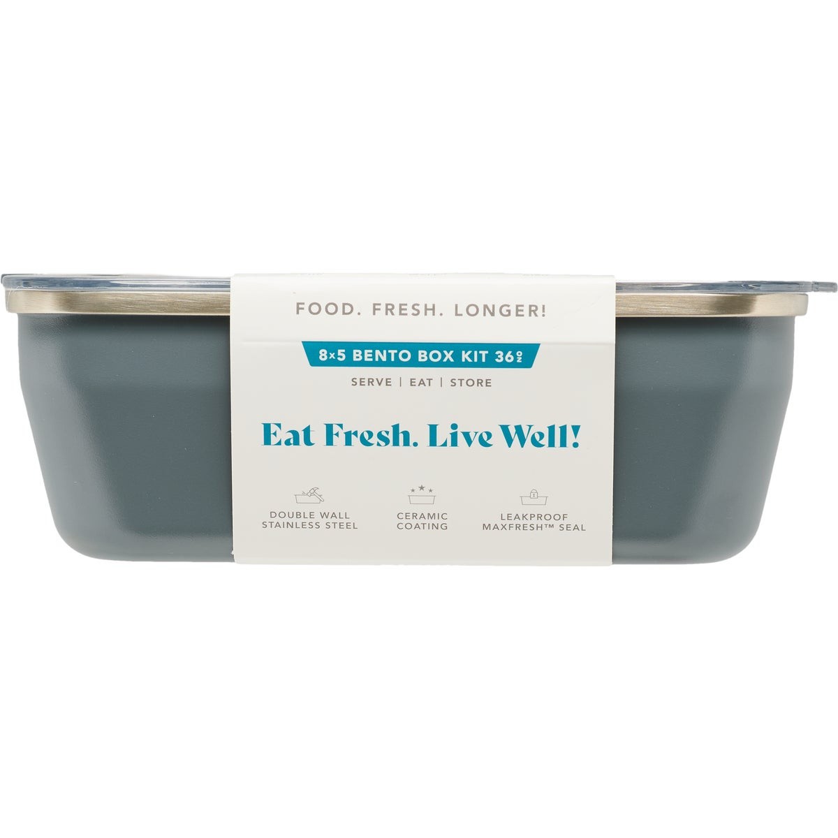 Rigwa Life 8 In. x 5 In. Bento Box Kit, Slate REX85_SLAT Rigwa Life REX85_SLAT gallery
