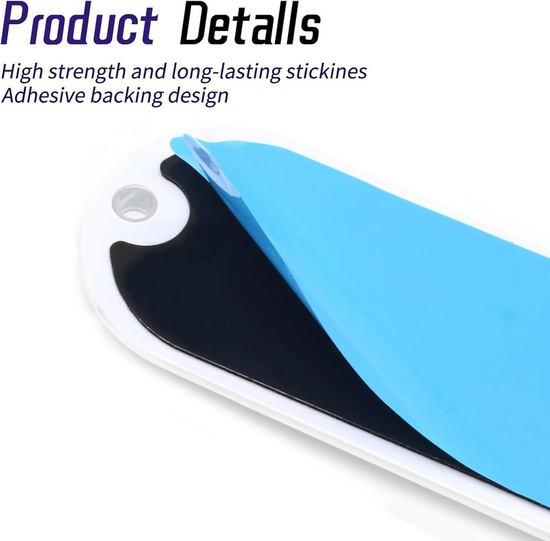 White Self-Adhesive Oval Reflectors, DOT Compliant for Tru Color: WhiteSize: 2 gallery