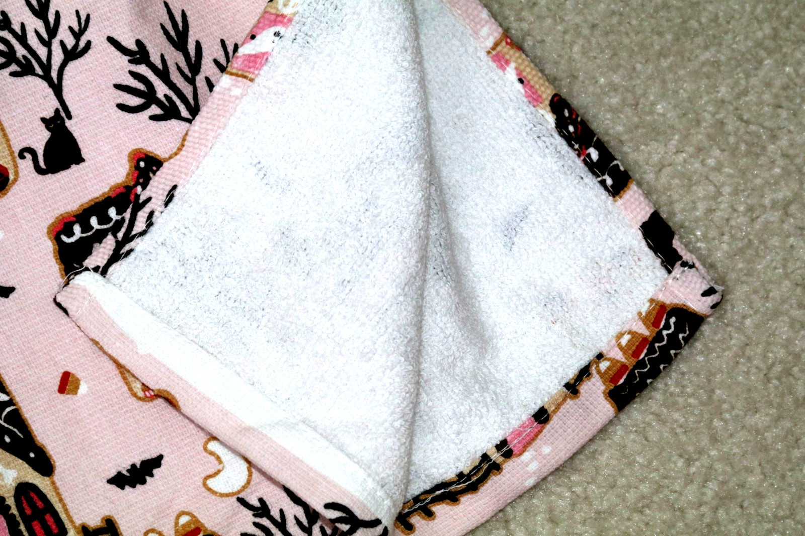 2 Double Crochet Premium Hanging Kitchen Towels ~ CUTE GHOST gallery