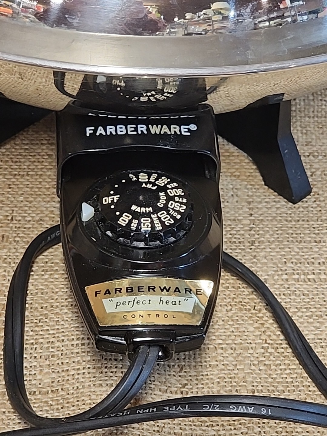 Farberware Electric Wok Model 303 14" Pan Fryer Cooker Stainless Steel with Rack gallery