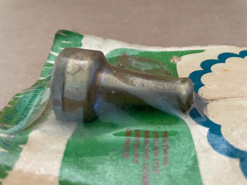 Vintage SHERMAN Sweeper Nozzle SOLID BRASS nos noc Water garden Hose gallery