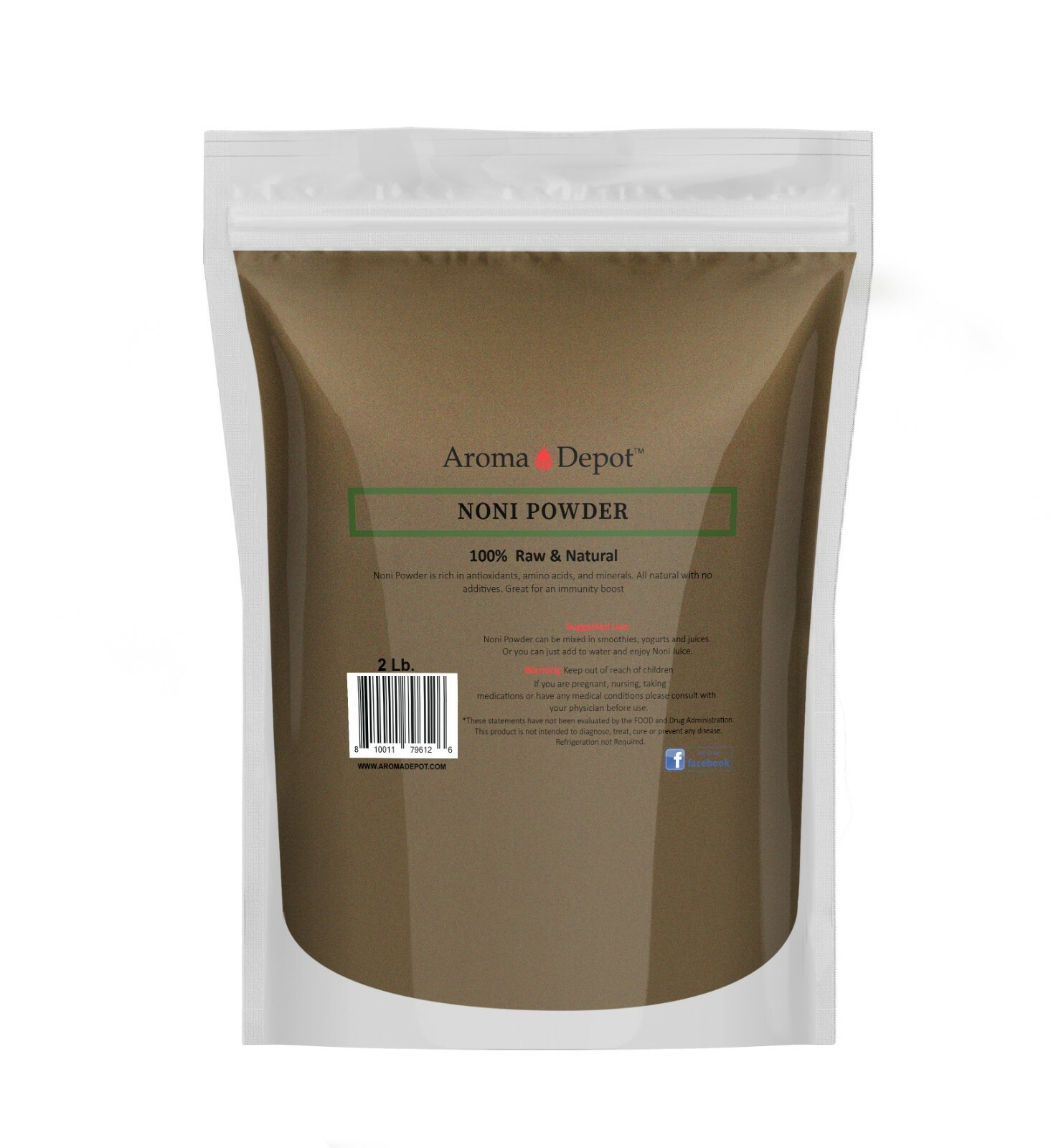 2lb Noni Powder Herb Tea Natural Raw Herbal Remedy Morinda citrifolia 2 Libras gallery