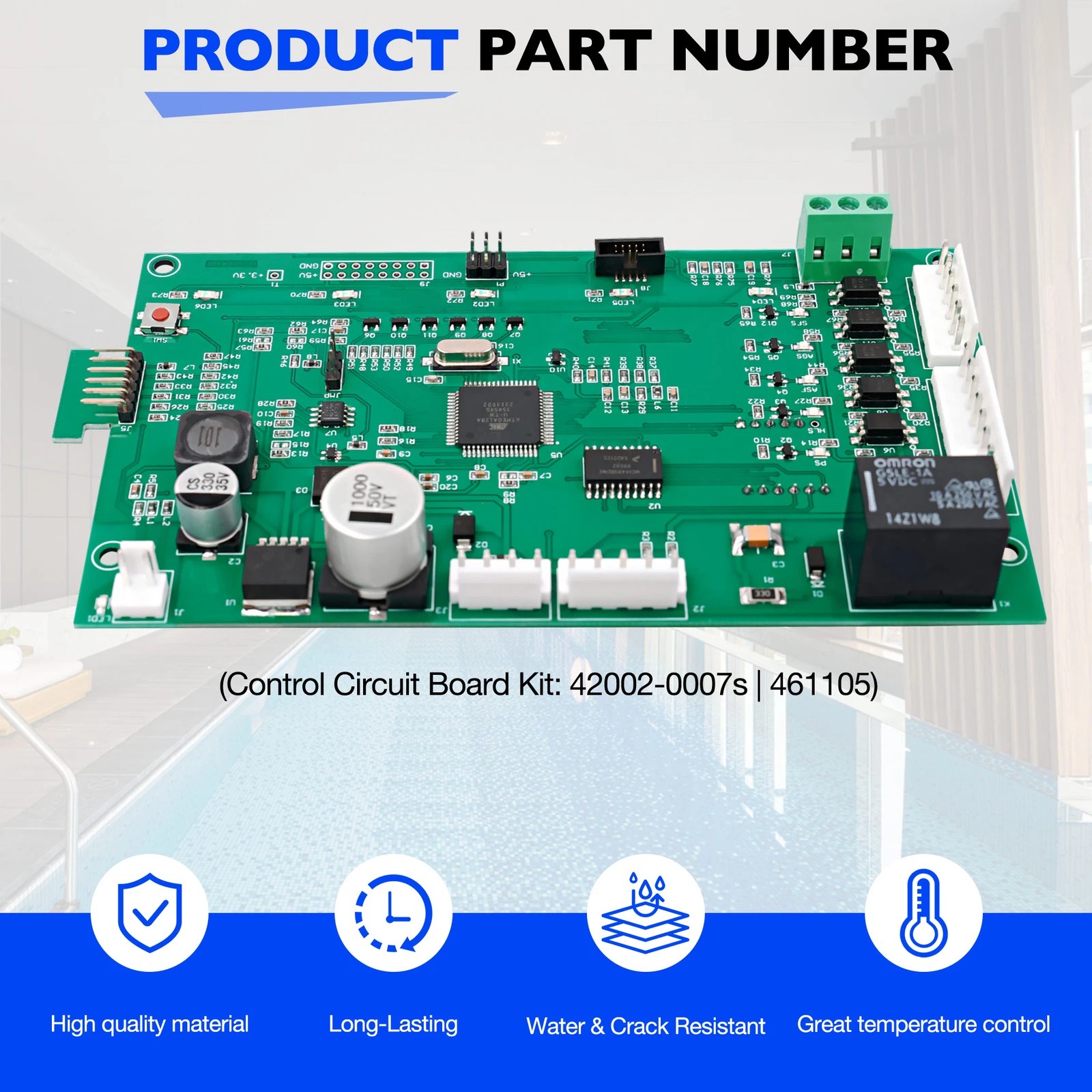 42002-0007S Pool Heater Control Board Set For NA/LP Mastertemp Sta-Rite 461105 gallery