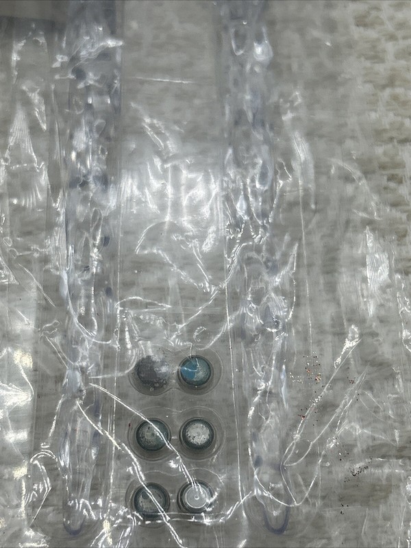 LIGHT UP Tree Ornaments Clear Plastic ICICLE LED lights Xmas Pack of 2 New gallery