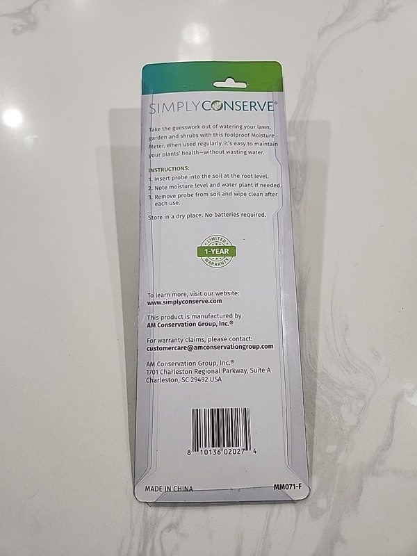 Simply Conserve Moisture Meter Frog Save Water Conservation Garden Lawn NEW gallery