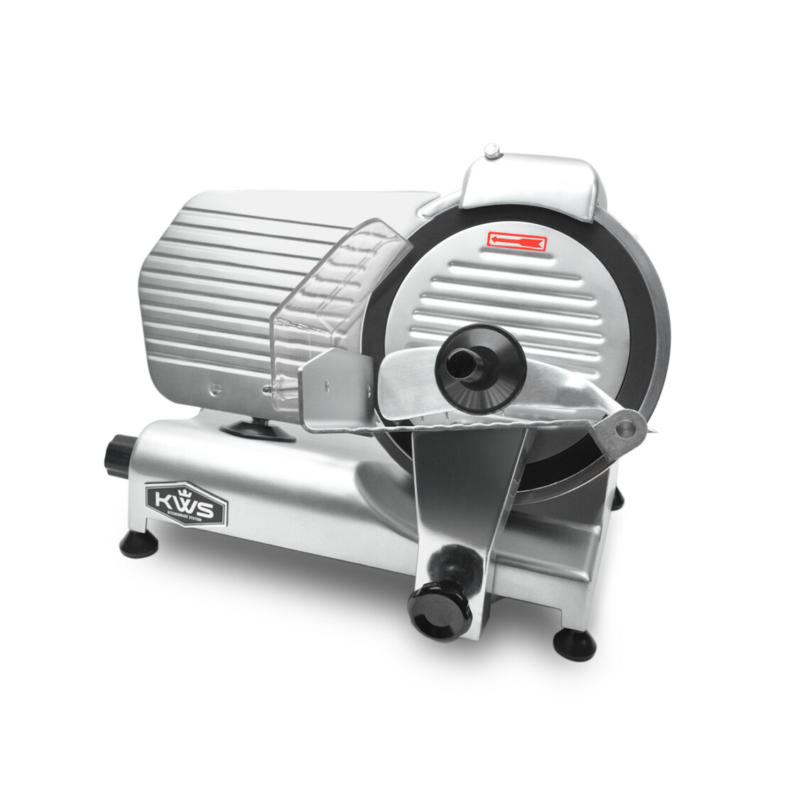 KWS Premium Commercial 320W Electric Meat Slicer 10" with Teflon Blade gallery