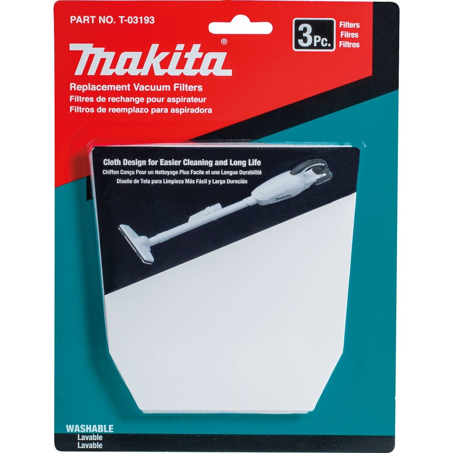 Makita Vacuum Cloth Filter Reusable Easy to Clean Durable for Cordless Models gallery