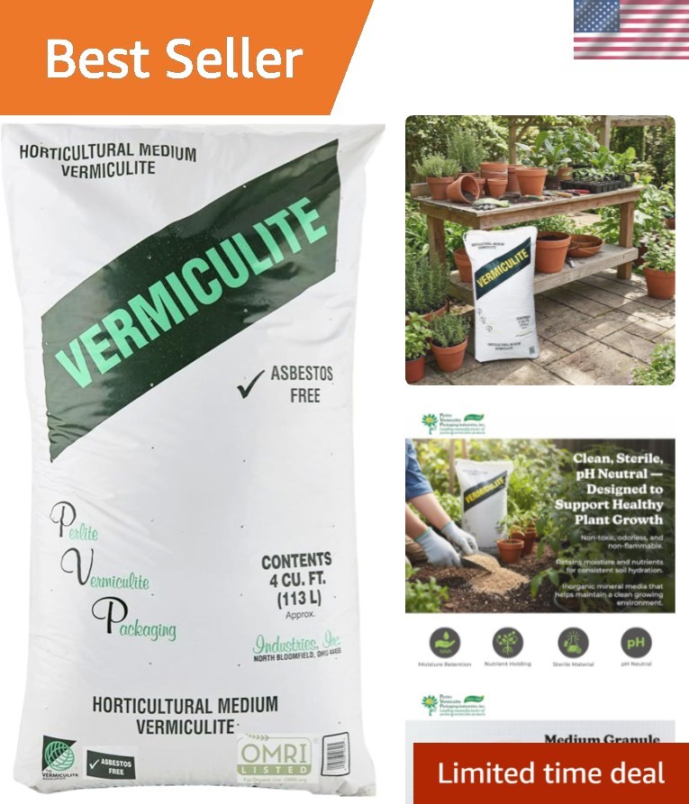 Medium Vermiculite – Professional Grade – Excellent Soil Conditioner - Medium... gallery