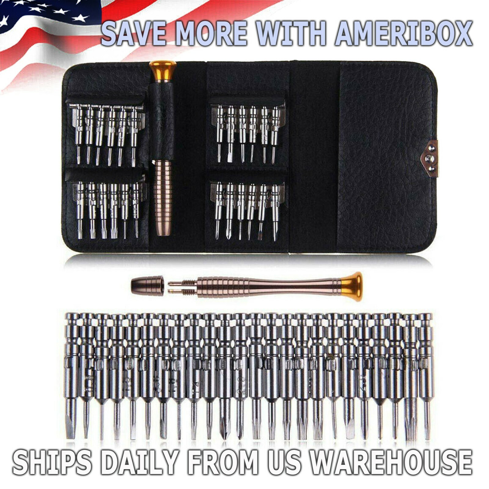 25 IN1 Small MINI REPAIR PRECISION SCREWDRIVER TORX TOOL KIT SET PHONES FIX US gallery
