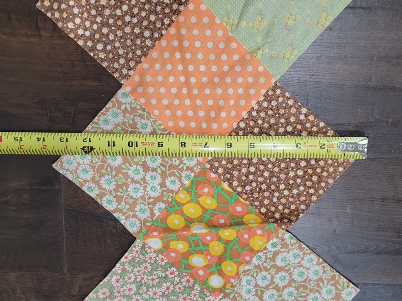 Vtg Handmade Patchwork Table Centerpiece Runner Décor 49x14 inches Retro Floral gallery