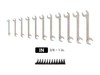 TEKTON Angle Head Open End Wrench Set, 11-Piece (3/8-1 in.) Holder | Made in USA gallery