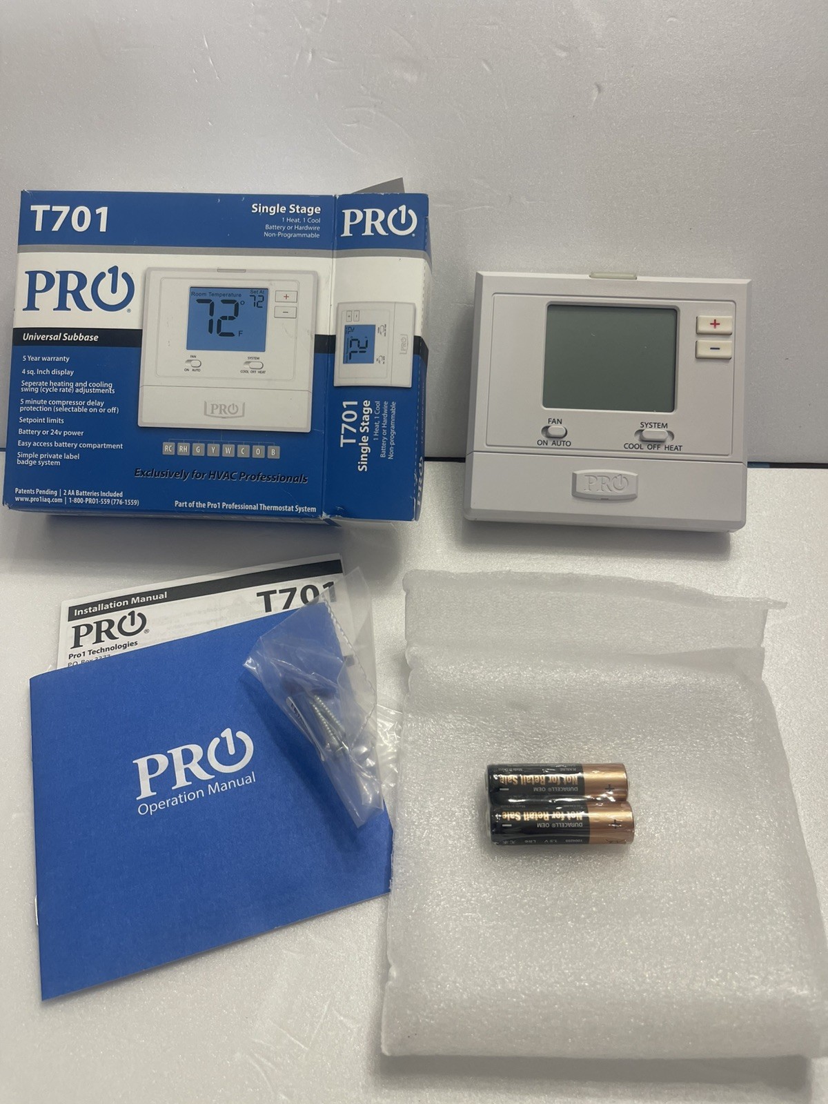 Pro1 T701 Low Voltage Non-Programmable Thermostat gallery