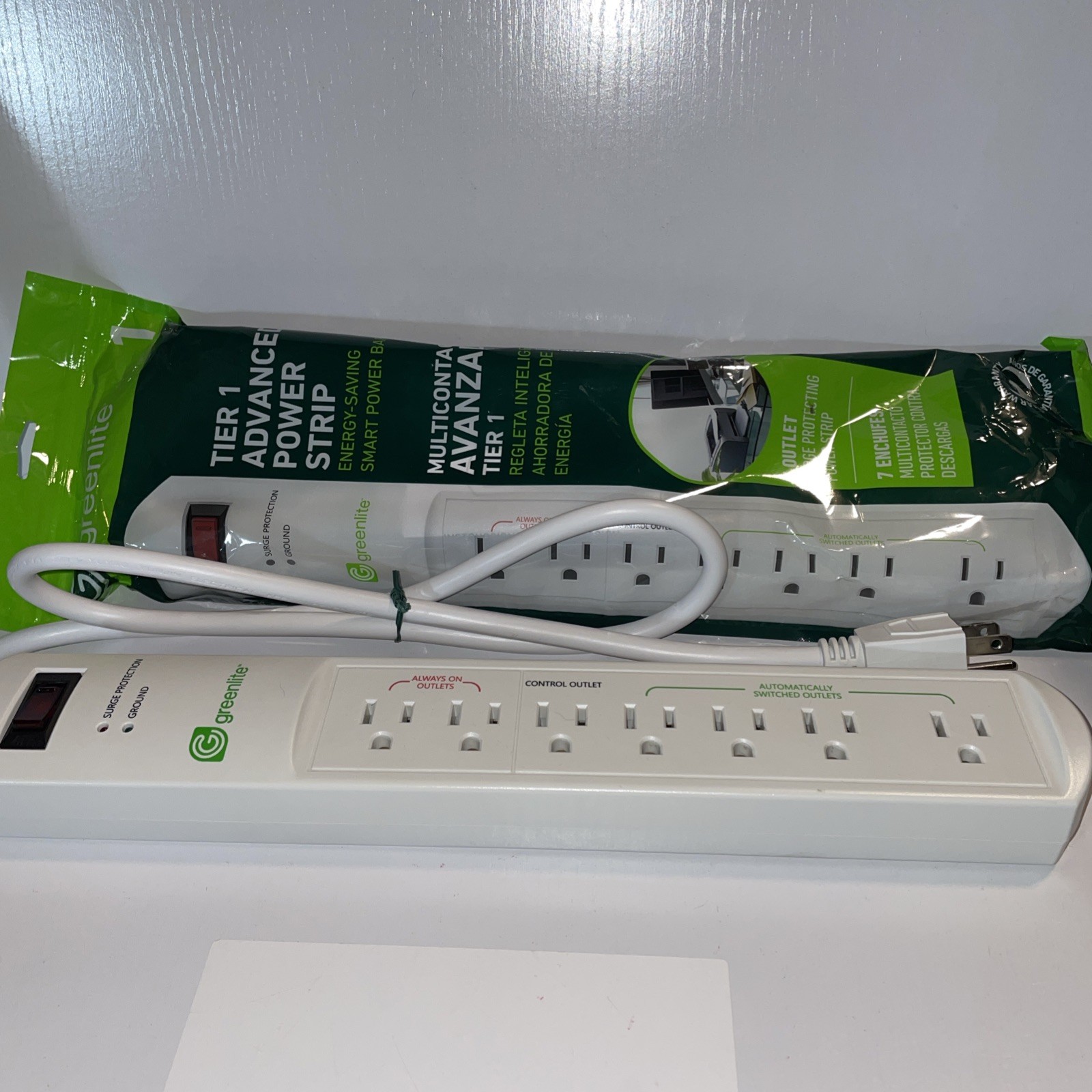 G7 2X Greenlite Tier 1 Advanced 7 Outlet Surge Protecting Power Strips Open gallery