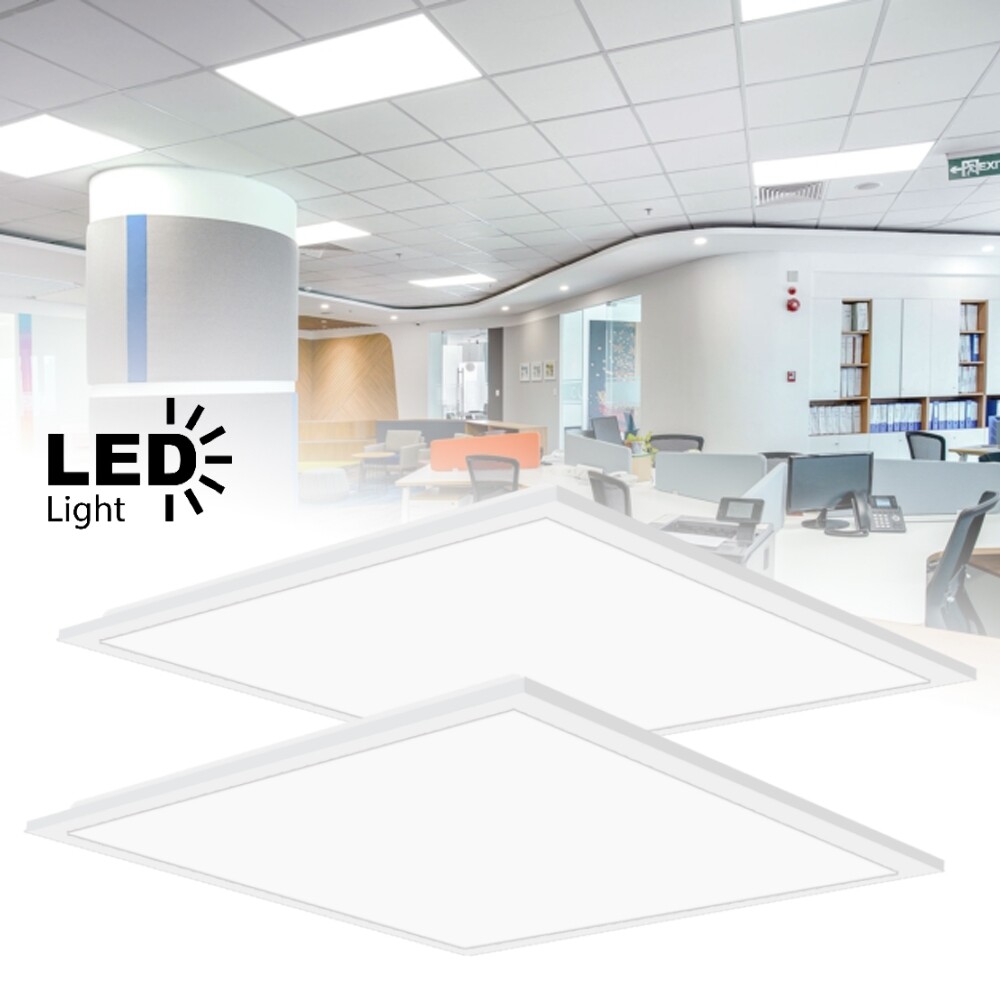 2x2FT LED Flat Panel Light 5400LM 45W Drop Ceiling Office Light Recessed Fixture gallery