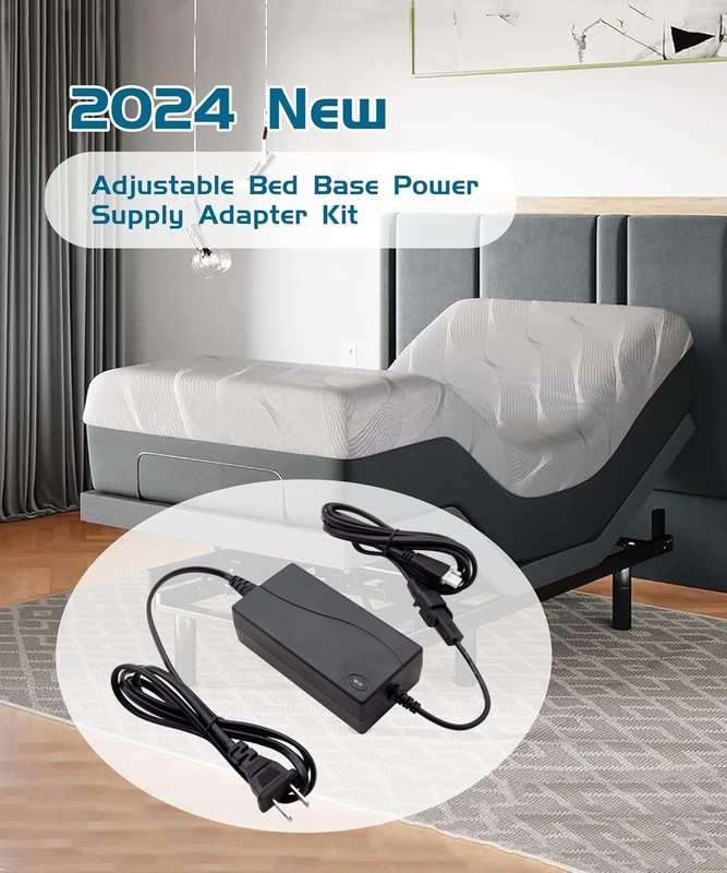 Adjustable Bed Power Adapter 3 Piece Kit for Tempur-Pedic Ergo Extend 29V 2A gallery