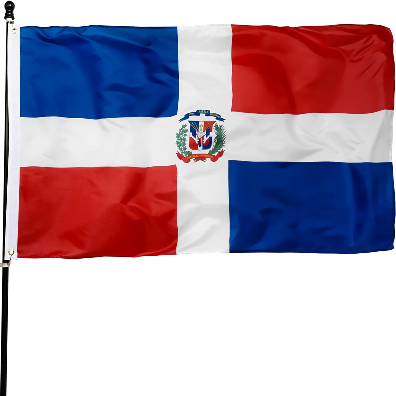 DANF Dominican Flag 3X5 Foot Polyester Bandera De Republica Dominicana National gallery