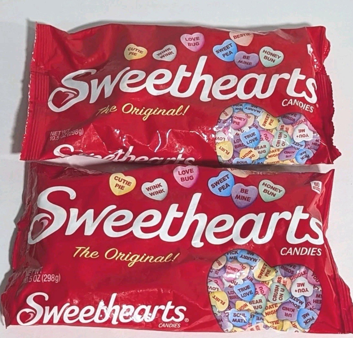 2x Sweethearts Conversation Hearts Candy 10.5oz Bag Valentine (BB 07-03-26) gallery