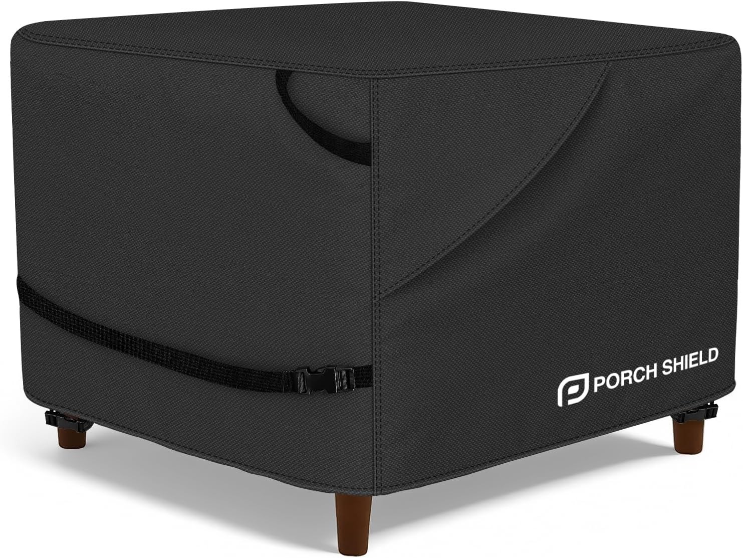 Patio Ottoman Cover - Waterproof Outdoor Square Side Table Covers – 18L x 18W x gallery