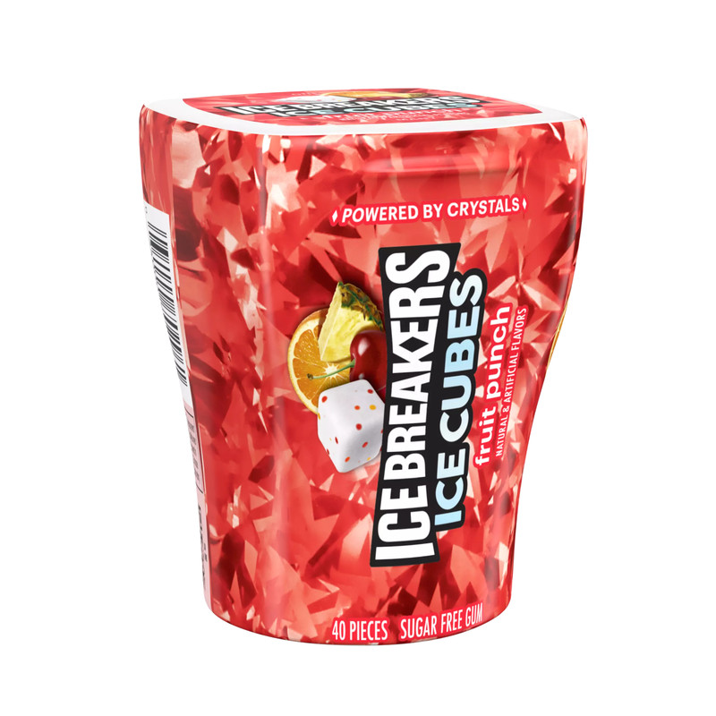 ICE BREAKERS Ice Cubes Fruit Punch Flavored, Sugar Free Gum (Pack of 8) On Sale! gallery