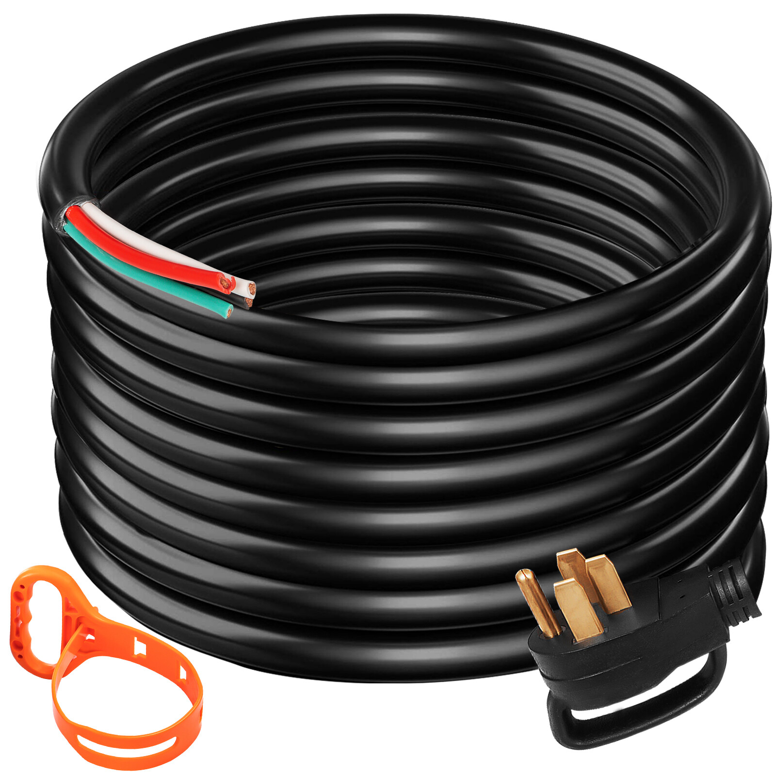 VEVOR 50A 50ft RV/Generator Extension Cord N14-50 to Bare Wire STW 6/3+8/1 Cable gallery