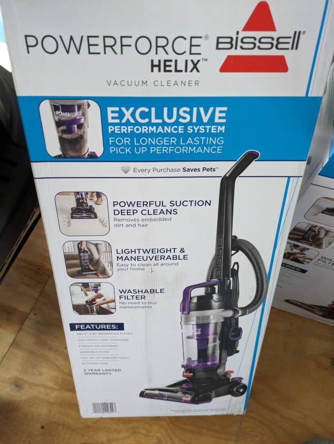 BISSELL 3313U PowerForce Helix Bagless Upright Vacuum, Purple gallery