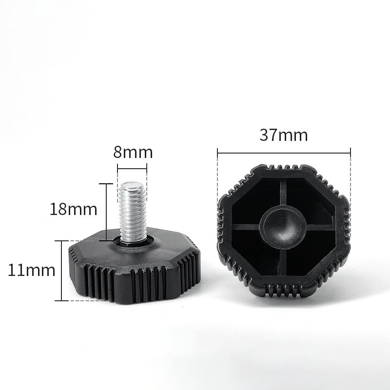 Adjustable Table Feet Plastic M6 M8 M10 Thread Leveling Foot Height Adjusting gallery