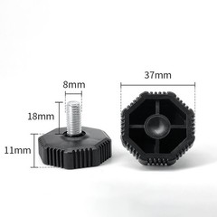 Adjustable Table Feet Plastic M6 M8 M10 Thread Leveling Foot Height Adjusting