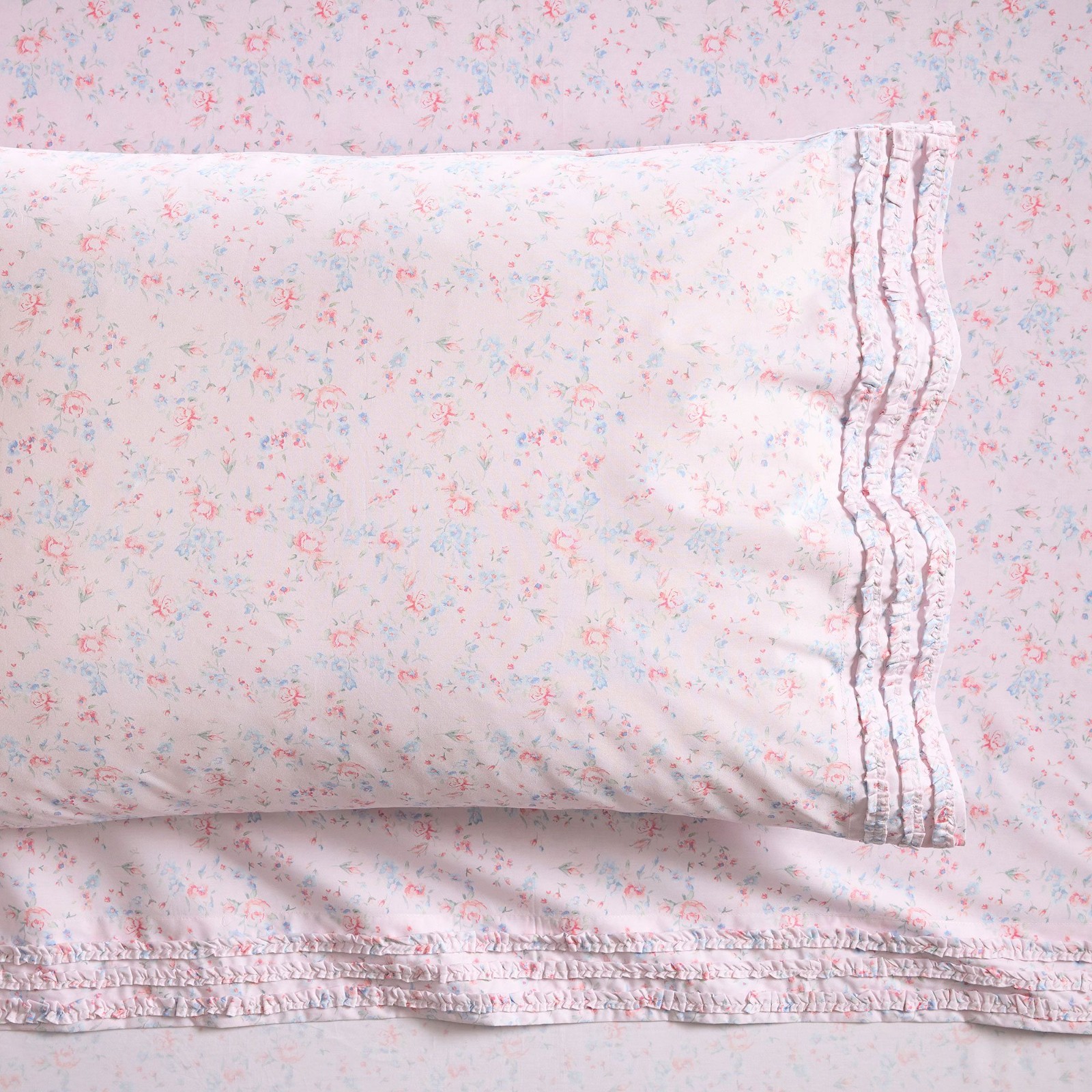 Pottery Barn LoveShackFancy Windsor Rose Sheet Set Twin NEW gallery