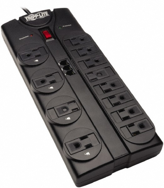 Tripp-Lite Power Outlet Strip 12 Outlets 120 VAC15 Amps 8ft Cord TLP1208TEL gallery