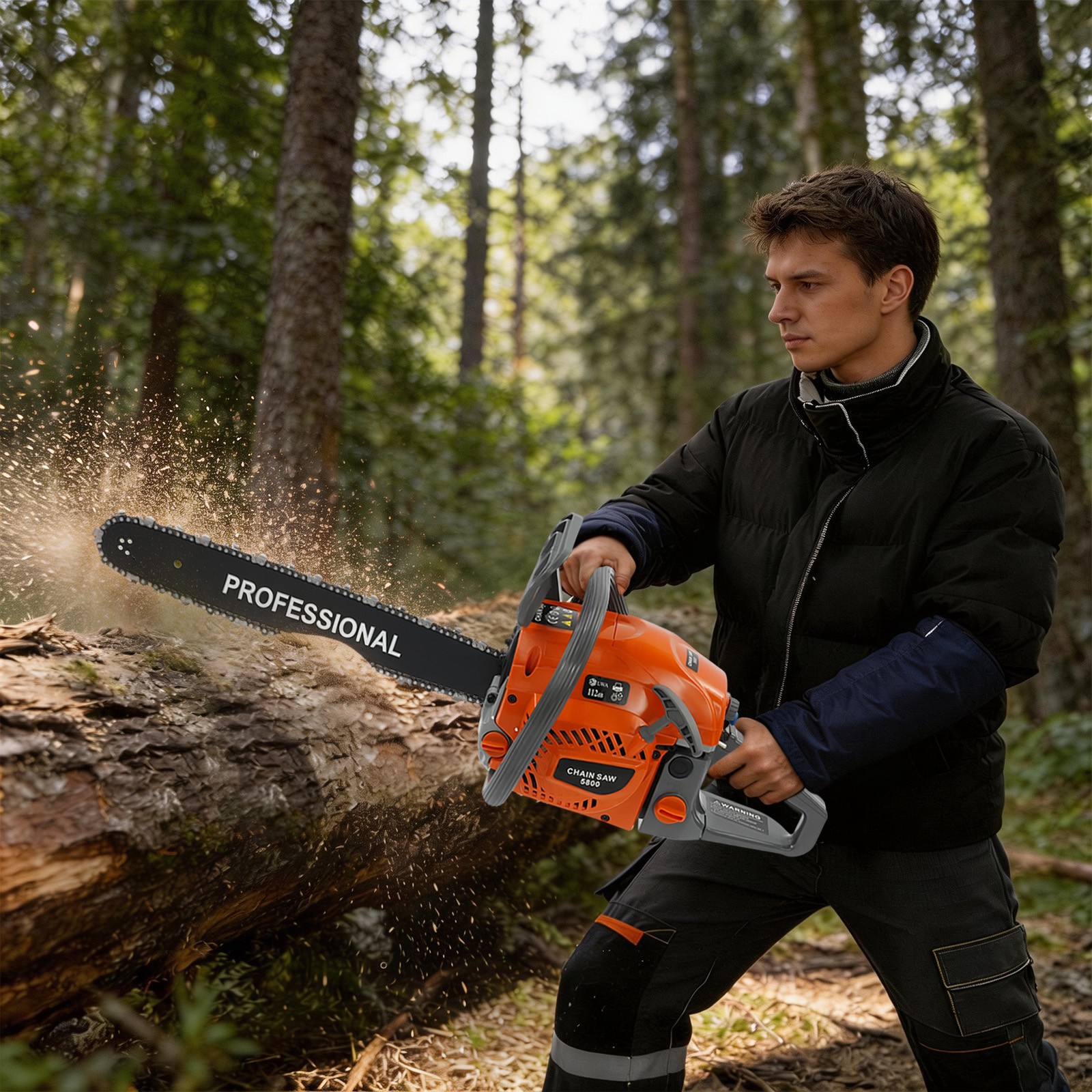 58CC 20" Gasoline Chainsaw Powered Wood Cutting Engine 2-Stroke Gas Chain Saw gallery
