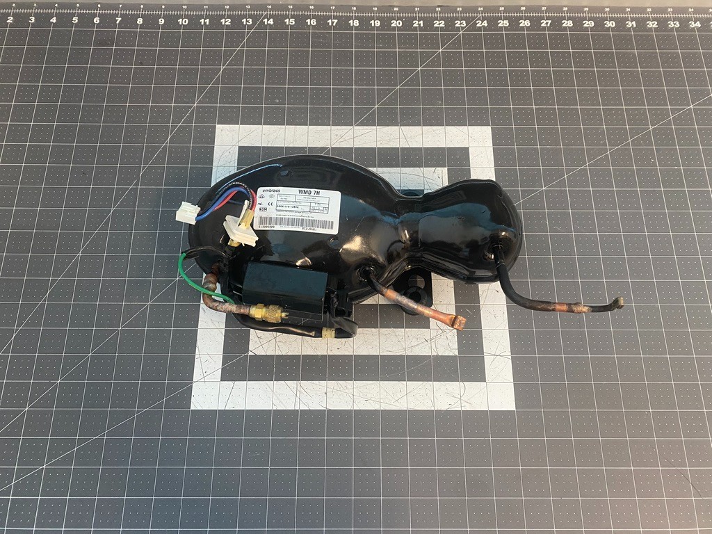 KitchenAid Whirlpool Refrigerator Compressor P# WMD 7H W11025999 W11592009 WMD7H gallery