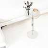 Acrylic Drink Table for Small Spaces, 10" L x 10" W x 21.3" H, Drink gallery