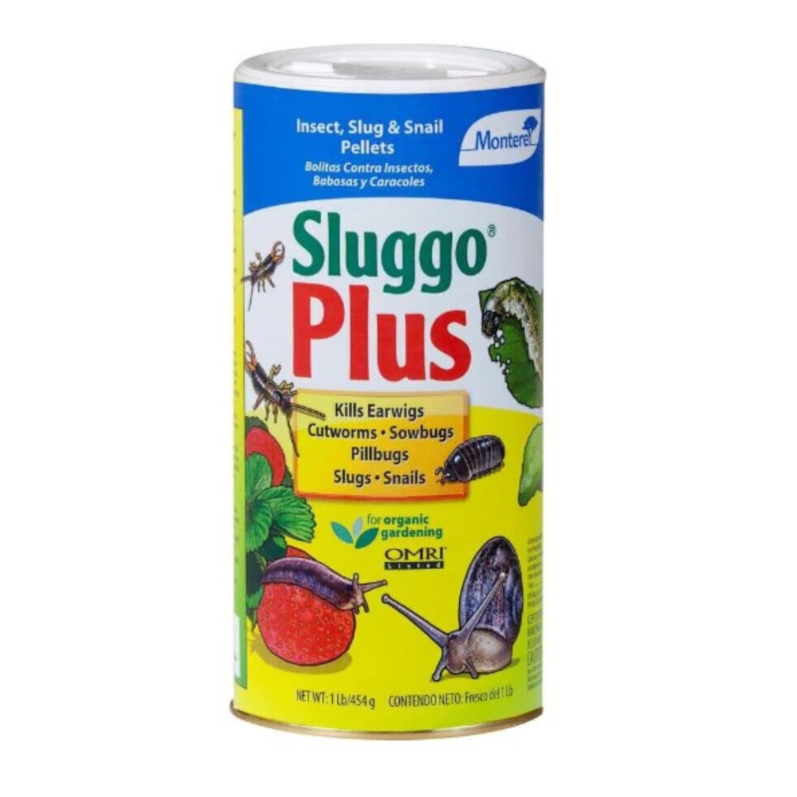 Monterey Sluggo Plus Insect Slug & Snail Killer Bait Pellets, 1 lb gallery