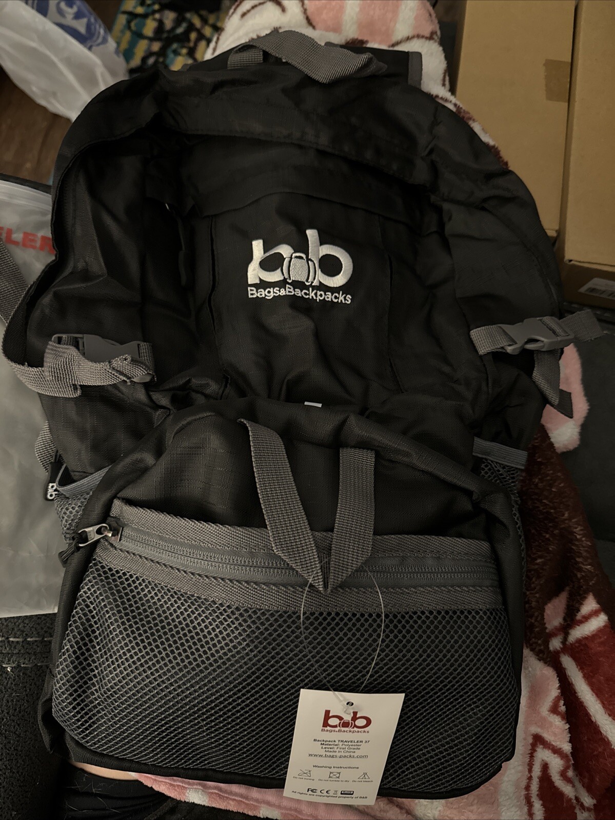 BB Traveler 37L - Lightweight Foldable Backpack (Black)