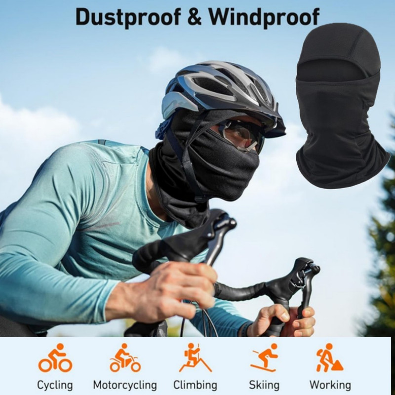 2 PCS Balaclava Face Mask Thin UV Protection Ski Sun Hood Tactical Masks-=+-* gallery