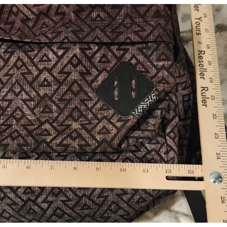 Dakine Backpack Brown Geometric Pattern School Travel Book Bag 5