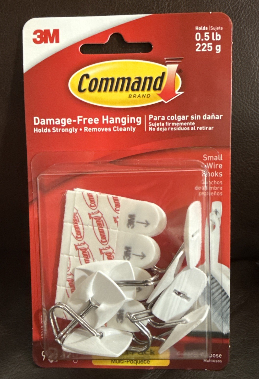 3M Command 9 Small Wire Hooks 12 Adhesive Strips Wall Hanger VALUE PACK 17067 gallery