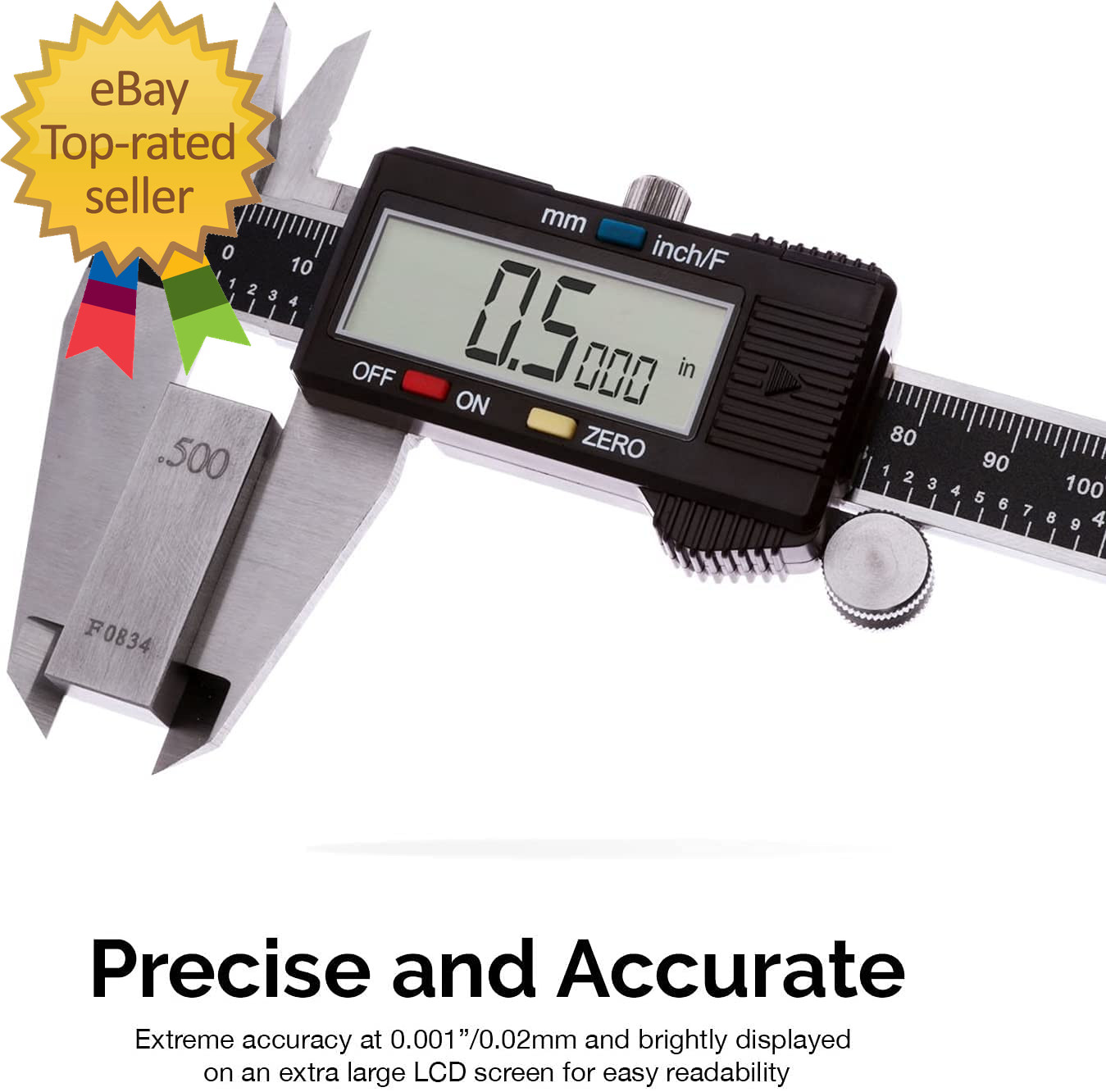 01407A Electronic Digital Caliper Measuring Tool 0 - 6 Inches Stainless Steel gallery