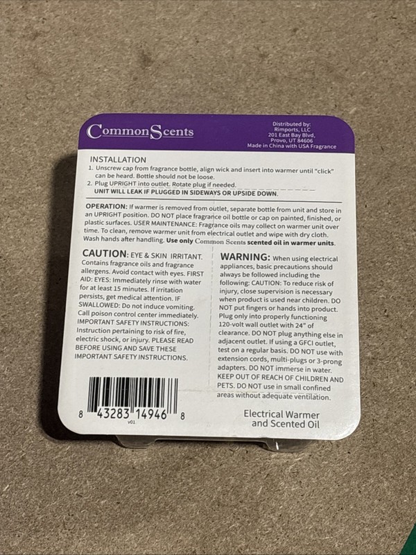 Common Scents Plug-In Essential Oils Diffuser Set + 3 Refills Lavender Blossom gallery