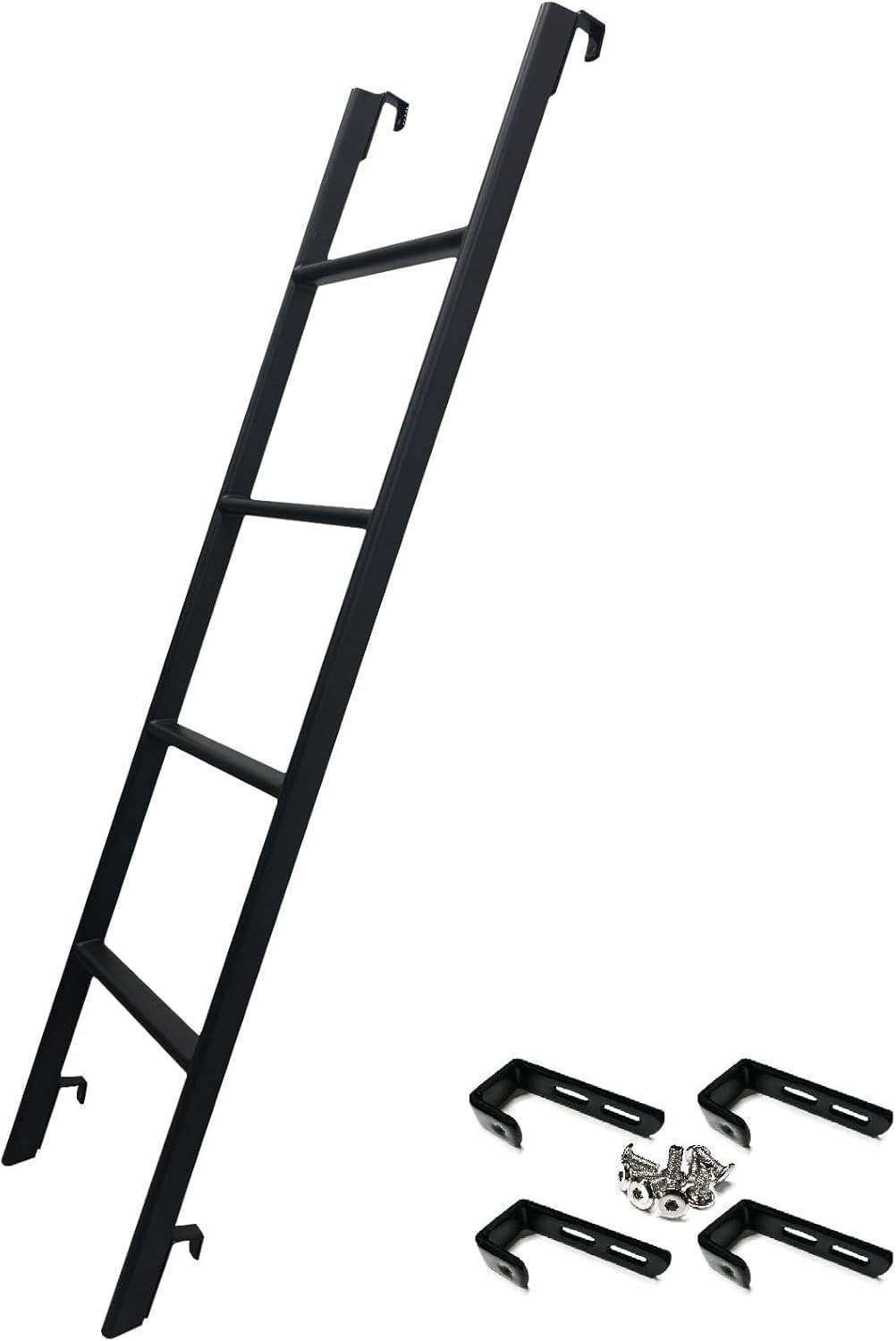 RV Bunk Bed Ladder Steel Adjustable Hooks Non Slip 330lb Capacity gallery