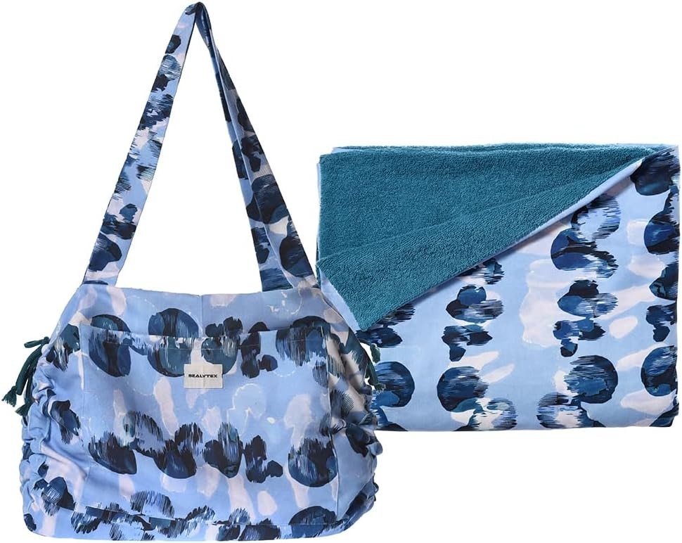 100% Turkish Beach Towel Convertible into a Beach Bag Blanket Multi-functional gallery