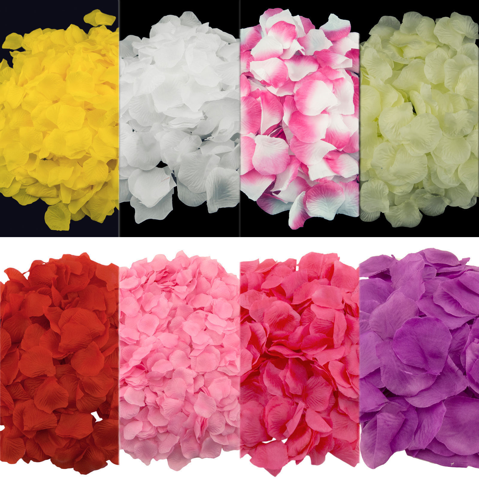 1000~5000pcs Various Colors Silk Flower Rose Petals Wedding Party Decorations gallery