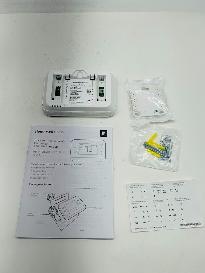 Honeywell Home X1N Non-Programmable Thermostat Single-Stage 1-Heat/1-Cool gallery