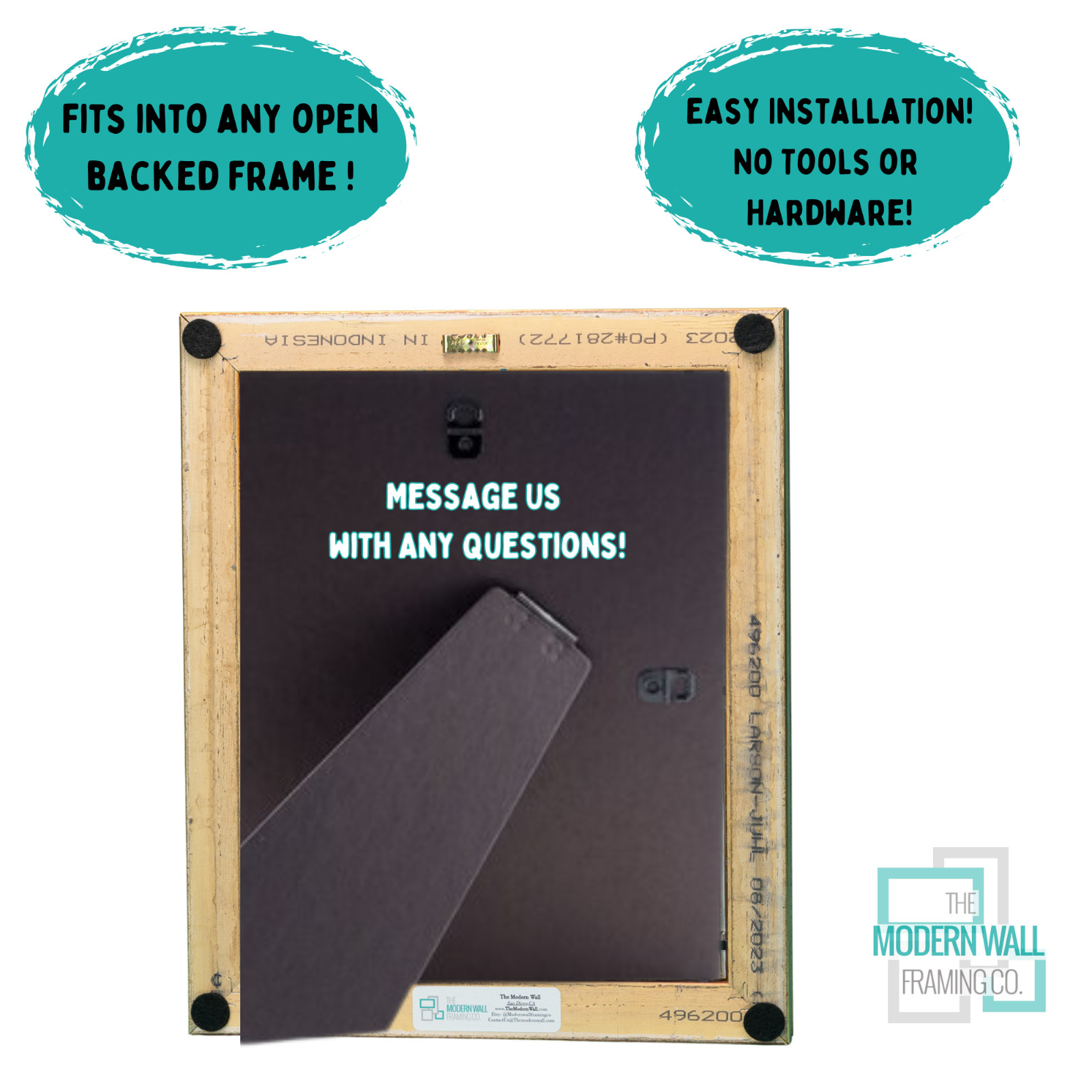 Traditional Easel Back Stand for Picture Frames | Desk/Tabletop/Shelf Display gallery